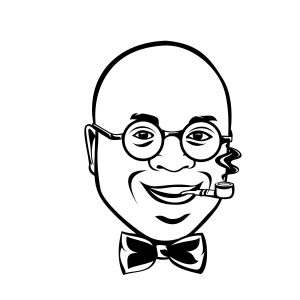 man smoking pipe smile and thank you picture